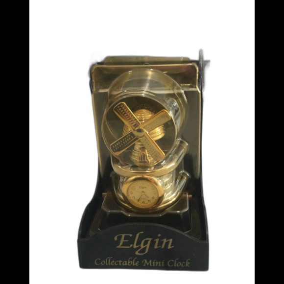 Vintage Elgin Windmill Clock New Old Stock Never Open or Used - Picture 6 of 6